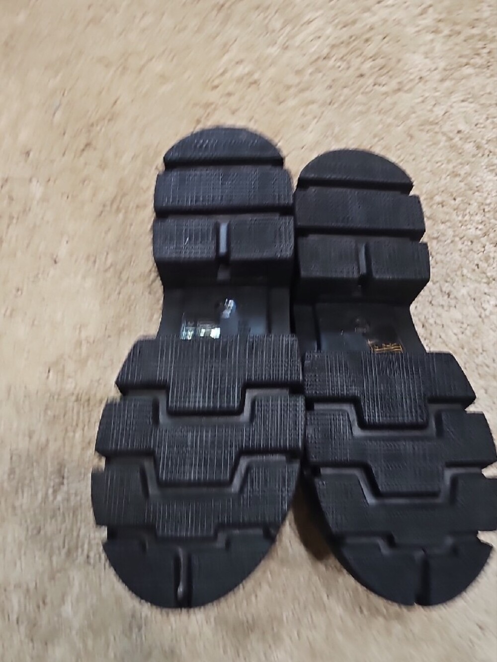 Chinese Laundry Black Chunky Platform Slide Sandals - Picture 5 of 6